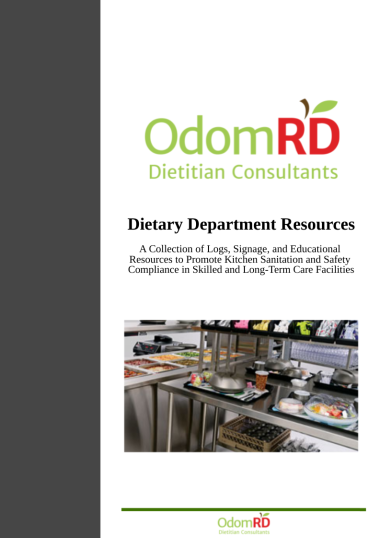 Dietary Department Resource Packet